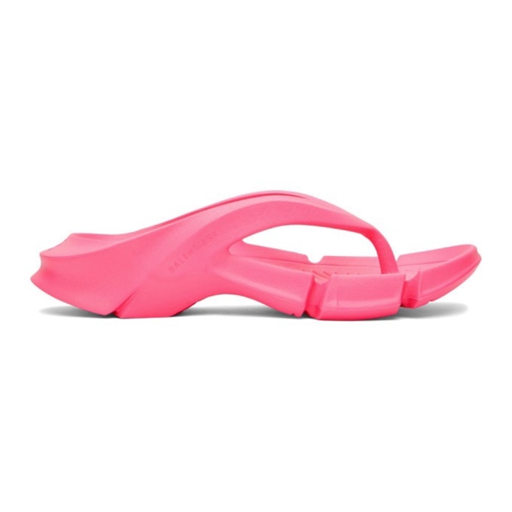 Balenciaga Fluo Pink Mold Thong Sandals